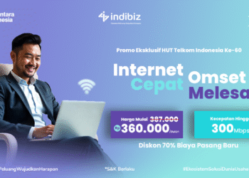 Meriahkan HUT Telkom ke-60, Indibiz Tawarkan Paket Internet Hemat Mendorong Omset Bisnis Melesat!