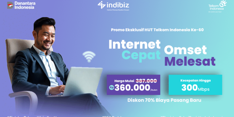 Meriahkan HUT Telkom ke-60, Indibiz Tawarkan Paket Internet Hemat Mendorong Omset Bisnis Melesat!