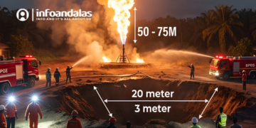 Sumur Bor Proyek Desa di Aceh Utara Semburkan Gas dan Api Setinggi 75 Meter, Warga Panik
