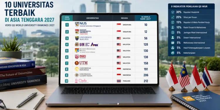10 UNIVERSITAS TERBAIK DI ASIA TENGGARA 2027 🎓