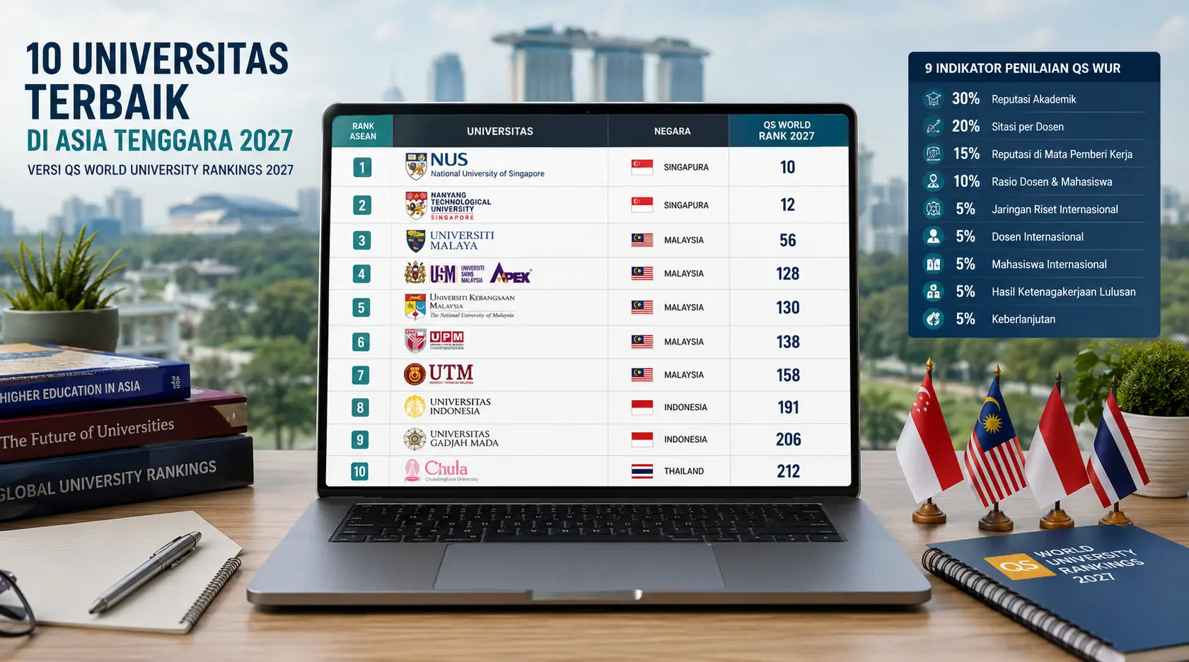 10 UNIVERSITAS TERBAIK DI ASIA TENGGARA 2027 🎓