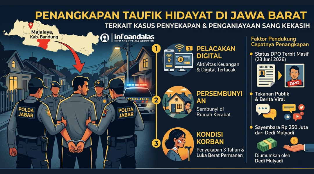 Jejak Pelarian Berakhir di Majalaya, Ini Kronologi Lengkap Penangkapan Taufik Hidayat Kasus Penganiayaan Sadis Cileunyi
