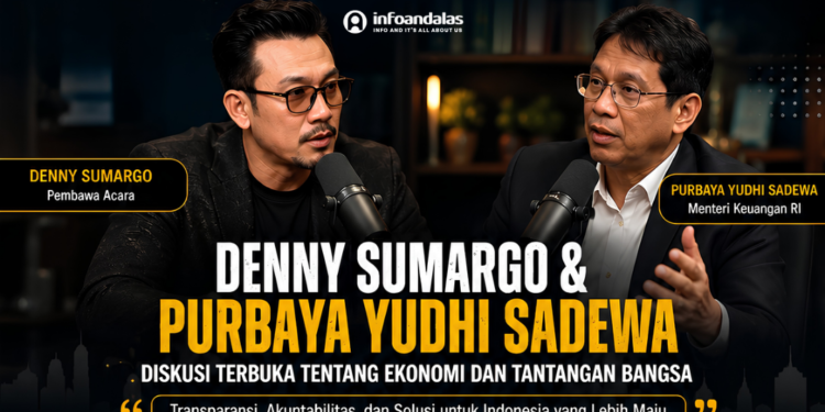 Diskusi Denny Sumargo dan Purbaya Yudhi Sadewa: Transparansi, Ekonomi, dan Jalan Panjang Menuju Indonesia Maju